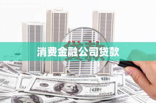 东西湖消费金融公司贷款