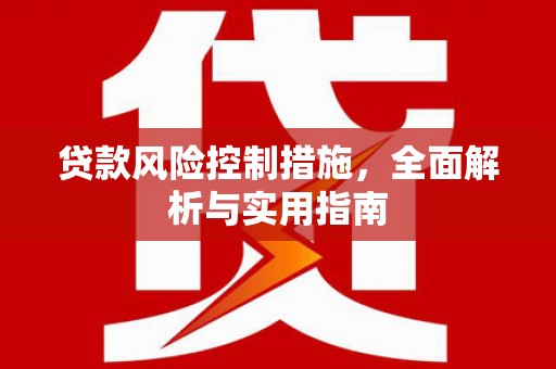 东西湖贷款风险控制措施，全面解析与实用指南