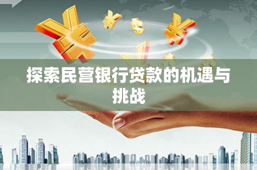 东西湖探索民营银行贷款的机遇与挑战