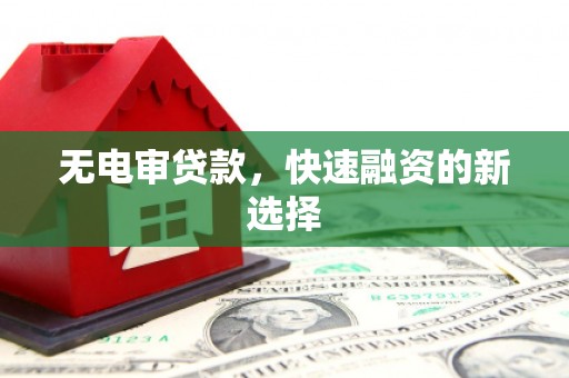 东西湖无电审贷款，快速融资的新选择