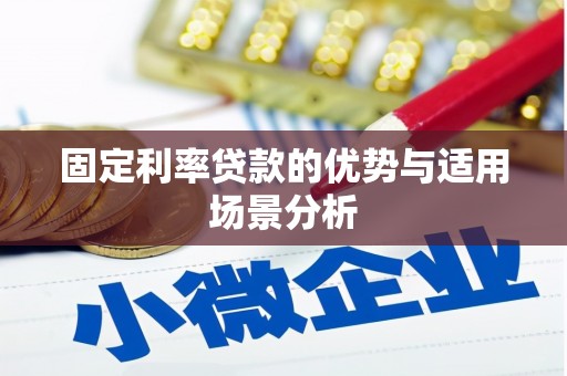 东西湖固定利率贷款的优势与适用场景分析