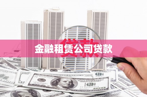 东西湖金融租赁公司贷款