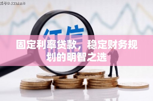 东西湖固定利率贷款，稳定财务规划的明智之选