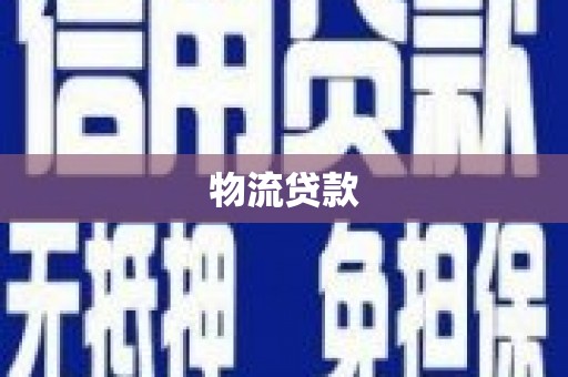 东西湖物流贷款