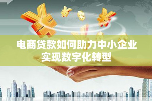 东西湖电商贷款如何助力中小企业实现数字化转型
