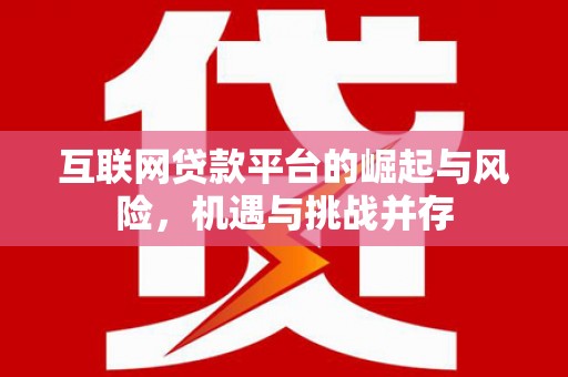 东西湖互联网贷款平台的崛起与风险，机遇与挑战并存