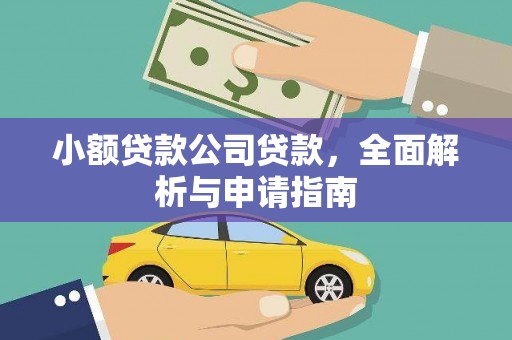 东西湖小额贷款公司贷款，全面解析与申请指南