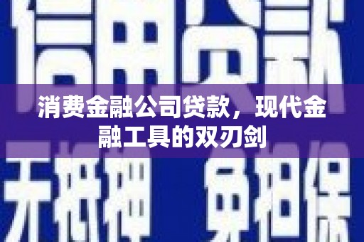 东西湖消费金融公司贷款，现代金融工具的双刃剑