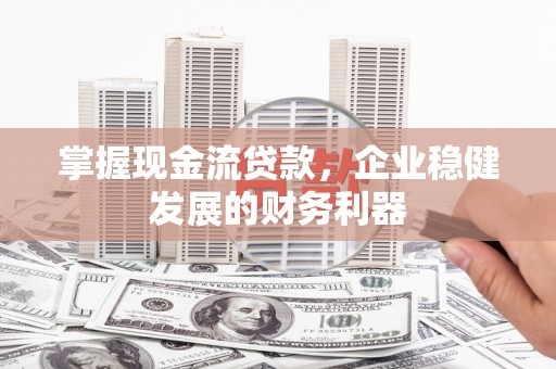东西湖掌握现金流贷款，企业稳健发展的财务利器