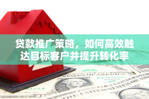 东西湖贷款推广策略，如何高效触达目标客户并提升转化率