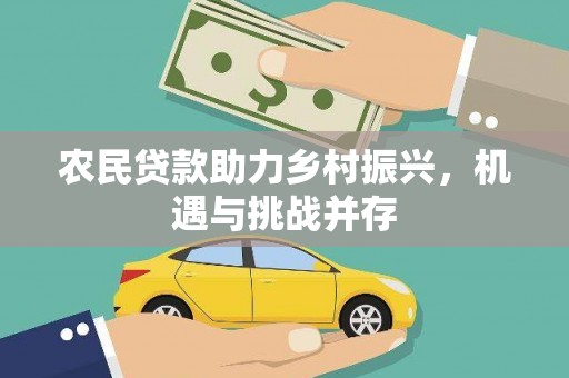 东西湖农民贷款助力乡村振兴，机遇与挑战并存