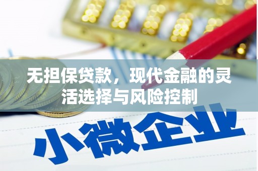 东西湖无担保贷款，现代金融的灵活选择与风险控制