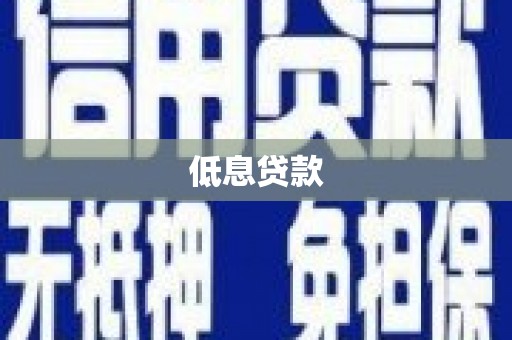 东西湖低息贷款