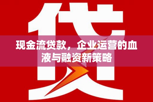 东西湖现金流贷款，企业运营的血液与融资新策略