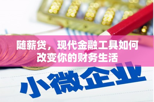 东西湖随薪贷，现代金融工具如何改变你的财务生活