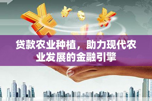 东西湖贷款农业种植，助力现代农业发展的金融引擎