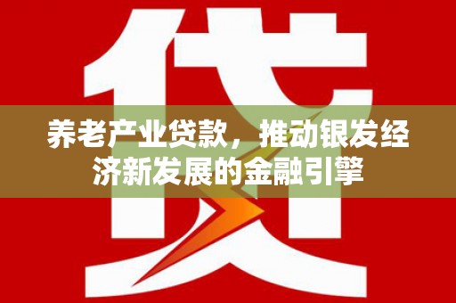东西湖养老产业贷款，推动银发经济新发展的金融引擎