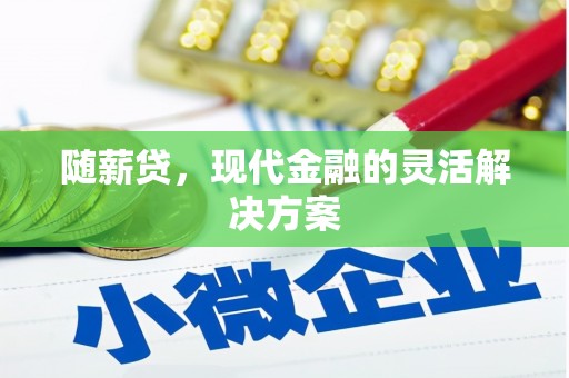 东西湖随薪贷，现代金融的灵活解决方案