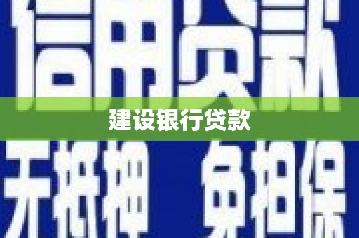 东西湖建设银行贷款