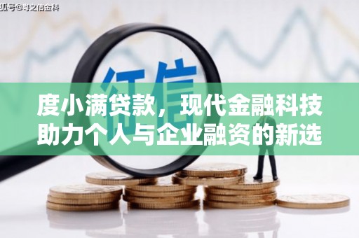 东西湖度小满贷款，现代金融科技助力个人与企业融资的新选择