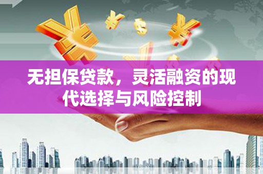 东西湖无担保贷款，灵活融资的现代选择与风险控制
