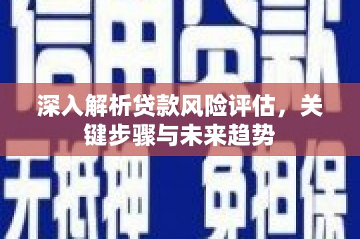 东西湖深入解析贷款风险评估，关键步骤与未来趋势
