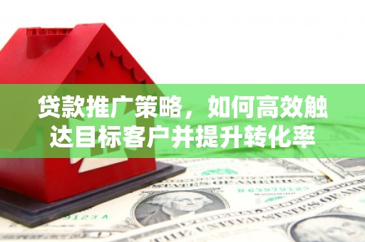 东西湖贷款推广策略，如何高效触达目标客户并提升转化率