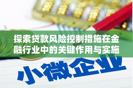 东西湖探索贷款风险控制措施在金融行业中的关键作用与实施策略