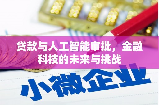 东西湖贷款与人工智能审批，金融科技的未来与挑战