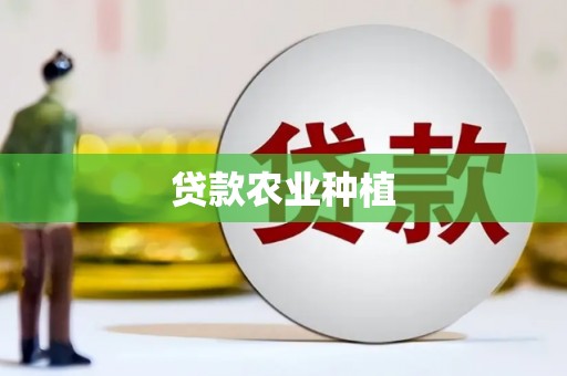 东西湖贷款农业种植
