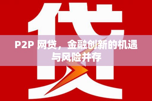 东西湖P2P 网贷，金融创新的机遇与风险并存