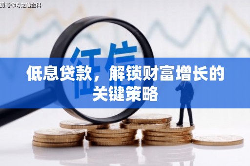 东西湖低息贷款，解锁财富增长的关键策略