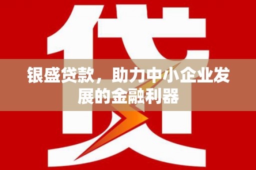 东西湖银盛贷款，助力中小企业发展的金融利器