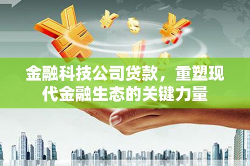 东西湖金融科技公司贷款，重塑现代金融生态的关键力量