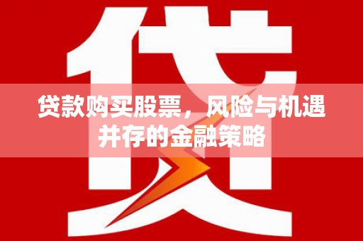 东西湖贷款购买股票，风险与机遇并存的金融策略