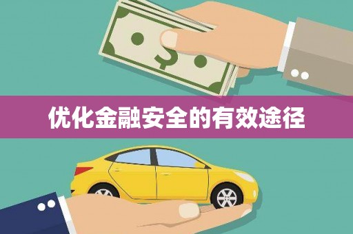 东西湖优化金融安全的有效途径