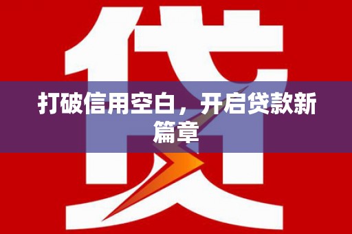 东西湖打破信用空白，开启贷款新篇章